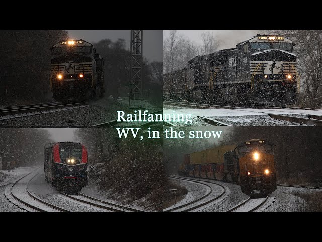 Railfan in Snow