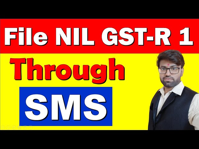 How To File Nil GSTR 1 Return Through Sms | Gst Nil Return Filing In Hindi | Nil Return GSTR 1