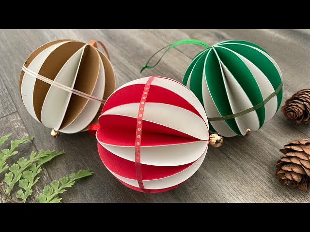 DIY Honeycomb Ball Ornament with Washi Tape | Christmas Crafts