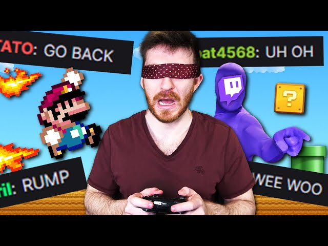 Blindfolded Mario Maker, but Twitch Chat screams the directions