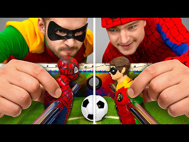 Superhero Movie Characters Love Playing Football Too! DIY Table Football