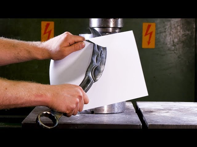 Forging a Knife From a Wrench With Hydraulic Press | in 4K