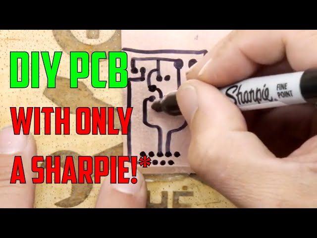 Make your own PCB with a sharpie!