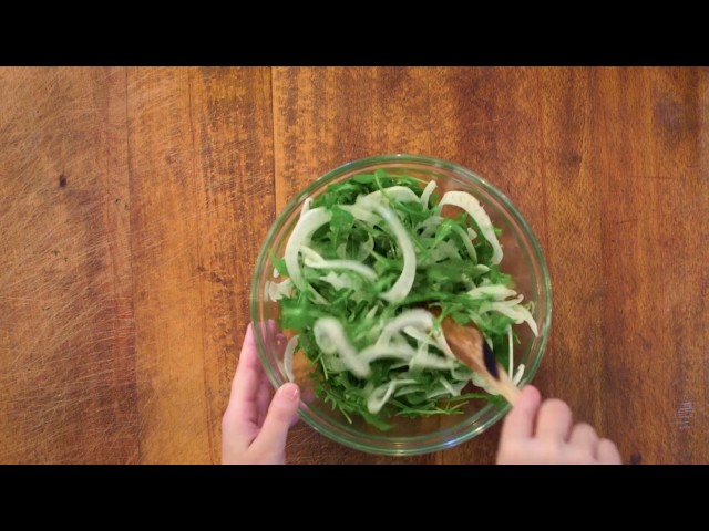 New Healthy Eating Cookbook Recipe:  Chicken Paillard with Arugula and Fennel