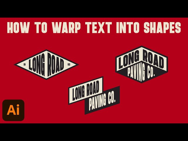 How To Warp Text Into Shapes | Adobe Illustrator Tutorial