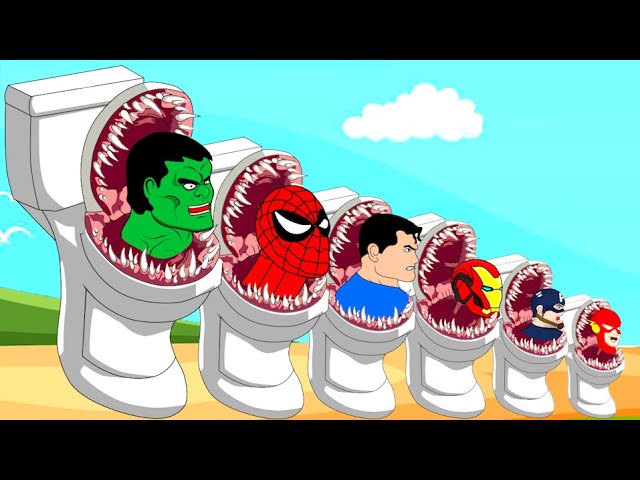 Evolution of SKIBIDI TOILET HULK, SPIDER-MAN, SUPER-MAN, IRON-MAN : Who Is The King Of Super Heroes?