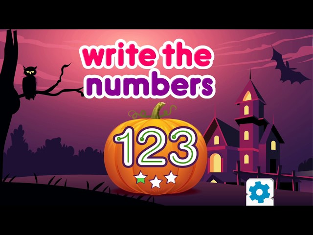 Write Numbers: Halloween Edition Tracing 123 Amazing Free App