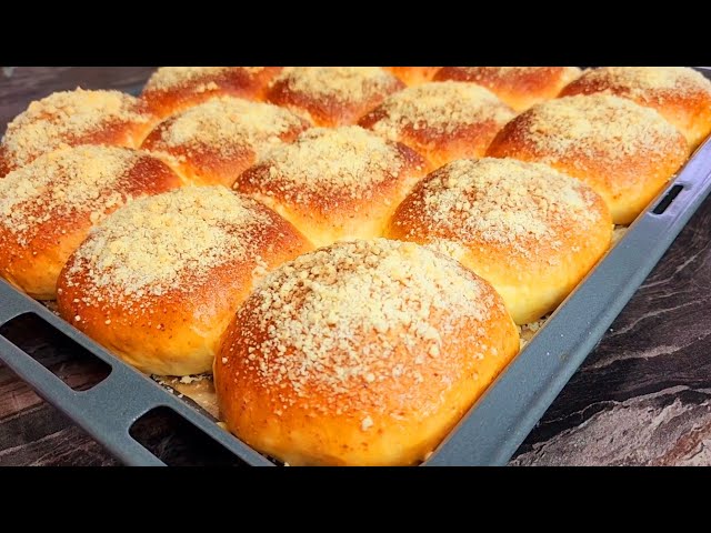 They will disappear in 1 minute! Simple ingredients! A quick and delicious recipe for buns!