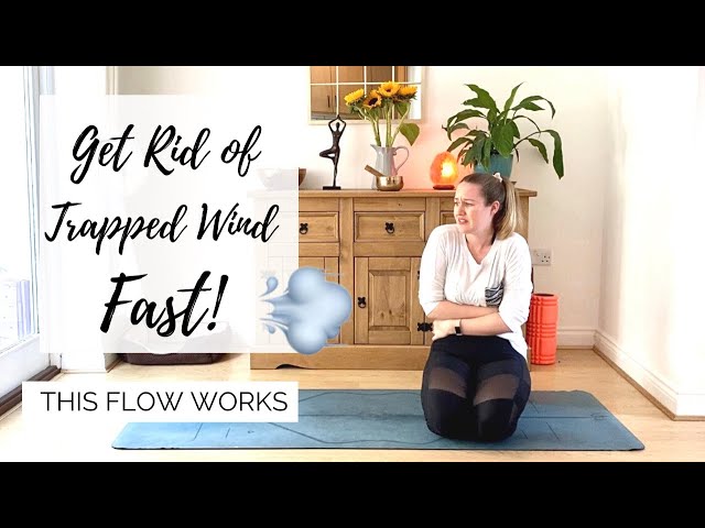GET RID OF TRAPPED GAS FAST | Wind Relieving Yoga Flow- THIS WORKS! LEMon Yoga