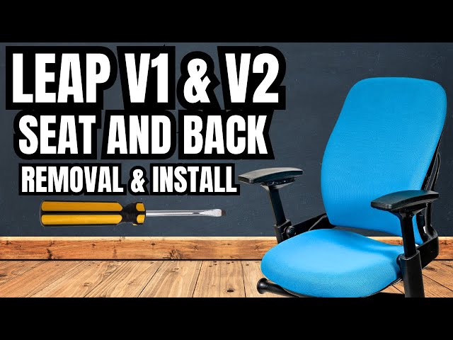 How to Remove & Re-Install Steelcase 462 Leap Chair (V1 or V2) Seat and Back Pads