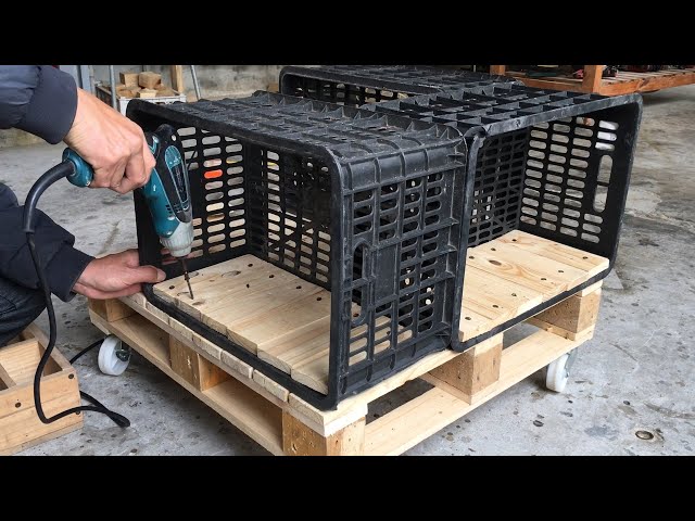 How to Recycle Old Plastic Crates and Pallets into more Beautiful Furniture for Your Home