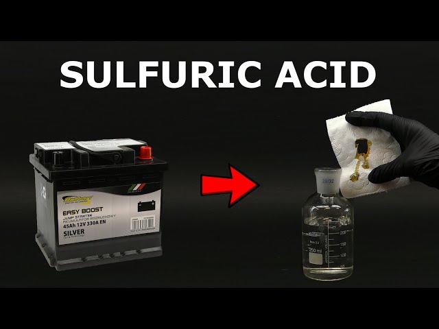 Extracting Pure 98% Sulfuric Acid from Car Battery