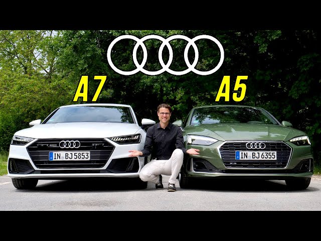 Audi A5 vs Audi A7 comparison REVIEW of the most beautiful Audi Sportbacks!