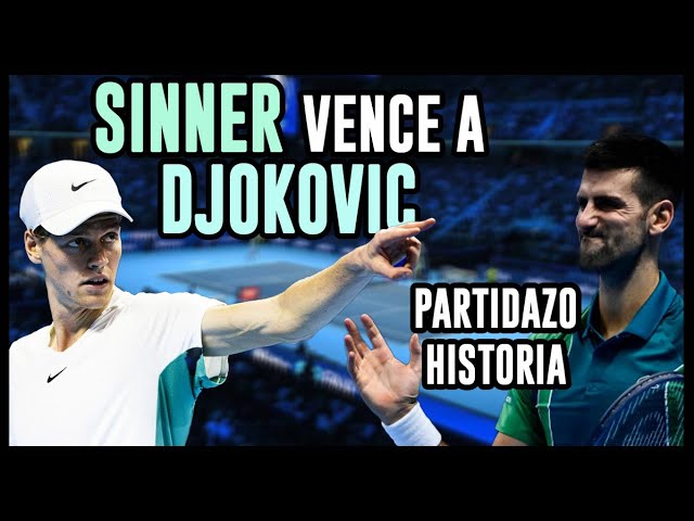 Sinner derrota a Djokovic en las ATP Finals de Turin #sinner #djokovic #turin