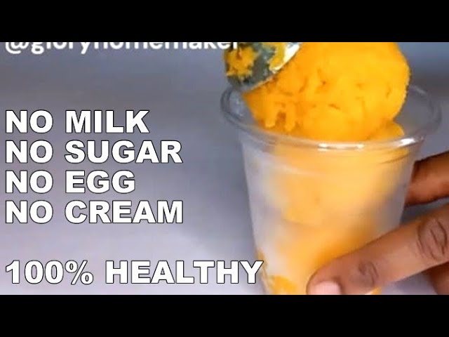 Easy Homemade Ice Cream | No Cream No Condensed Milk No Sugar | Healthy Ice Cream Recipe