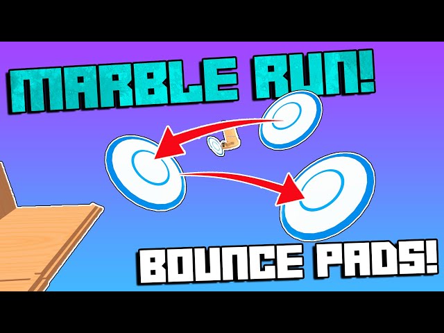 I Built A Marble Run With Bounce Pads! - Marble World Gameplay