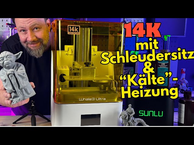 Nova3D Whale3 Ultra 14K Resin 3D Drucker Review mit Sunlu Ultrasonic Cleaner