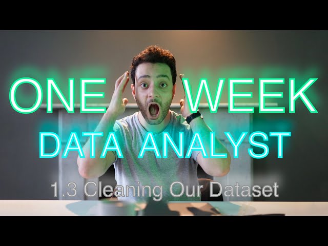 Become a Data Analyst in ONE WEEK (1.3 Excel Basics | Cleaning Our Data)