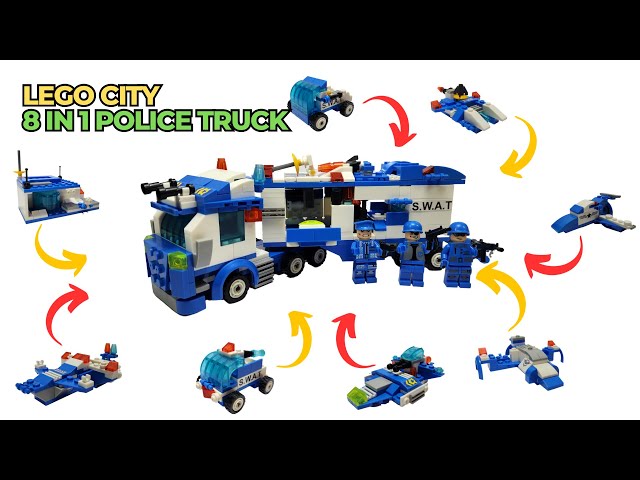 NON LEGO City Police 8in1 POLICE Truck - LEGO Speed Build