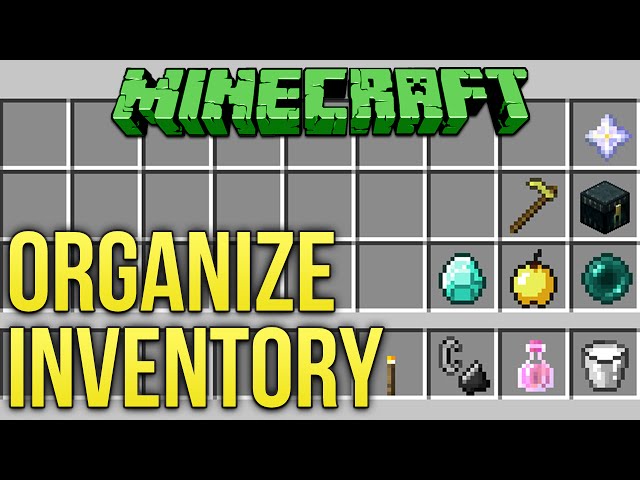 Minecraft: How To Organize Your Inventory (Minecraft Tutorial)