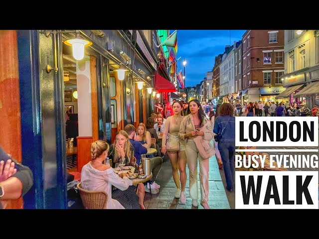 London Sunset Walk | Relaxing Evening Walk through West End [4K HDR]