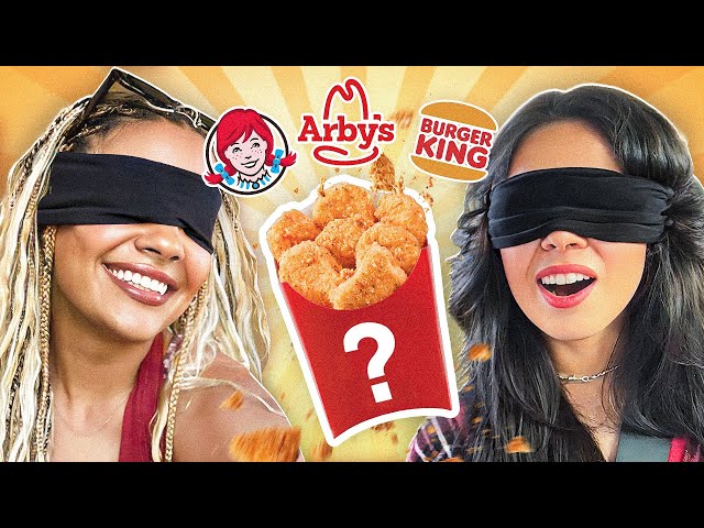 Blind Guess The Chicken Nuggets Challenge! (ft. @Valkyrae)
