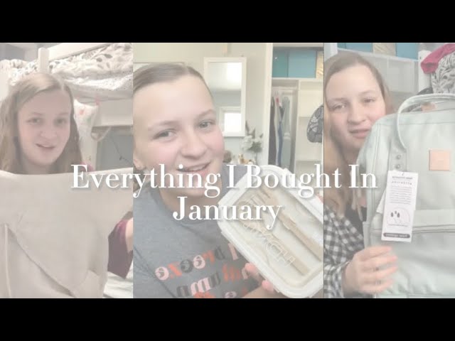 Everything I bought In The Month of January! #haul #buy #january2024