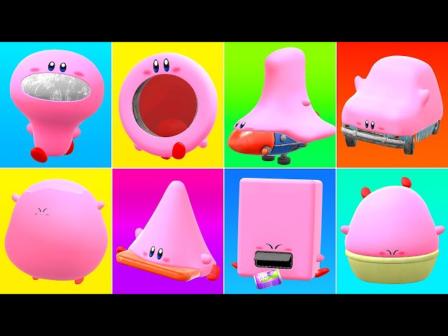 Kirby and the Forgotten Land - All Mouthful Transformations