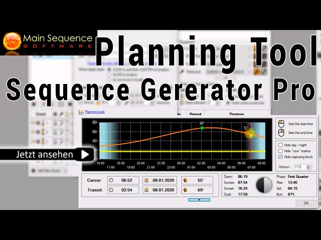 Planning Tool - Sequence Generator Pro - Teil 4/4