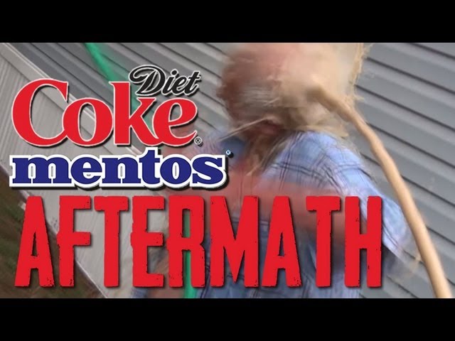 Diet Coke & Mentos Aftermath!