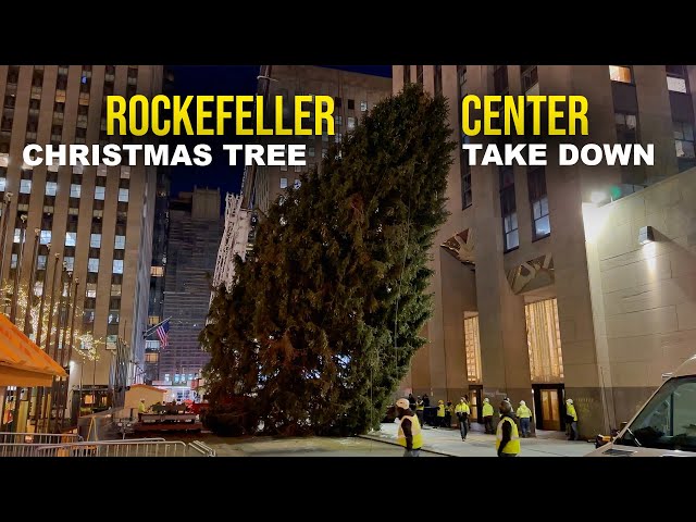 Rockefeller Center Christmas Tree Take Down/ Farewell : End of the New York City Holiday Season