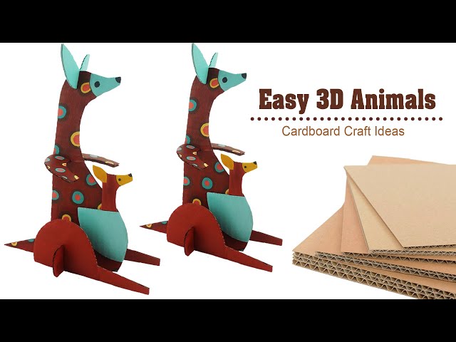 DIY Easy 3D Cardboard Animals | Cardboard Art | Cardboard Craft Ideas
