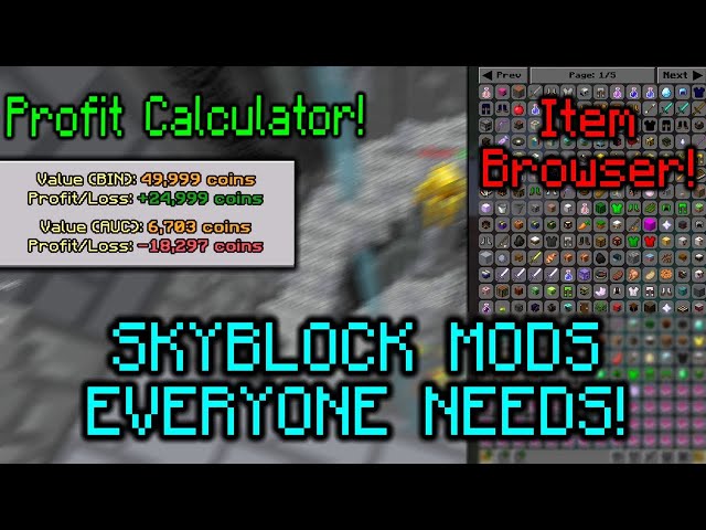 ALL MODS I USE FOR HYPIXEL SKYBLOCK