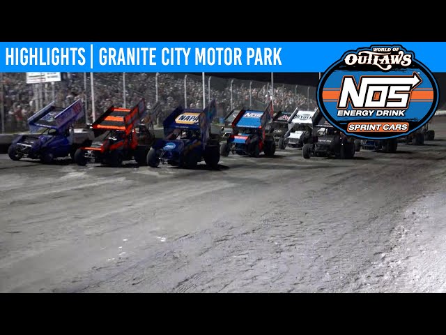 World of Outlaws NOS Energy Drink Sprint Cars at Granite City Motor Park June 5, 2021 | HIGHLIGHTS