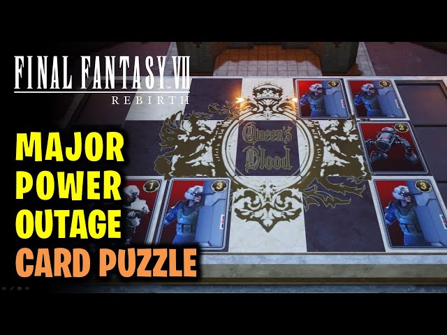 Major Power Outage Card Puzzle | Costa del Sol Card Carnival | Final Fantasy 7 Rebirth