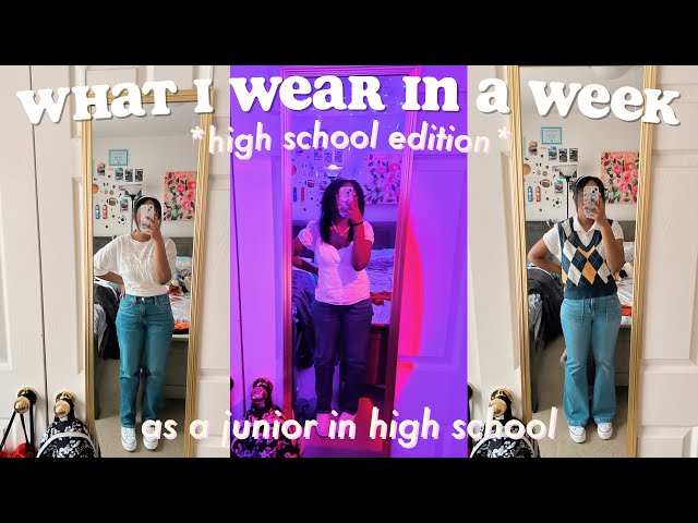 WHAT I WEAR IN A WEEK *AS A JUNIOR IN HIGHSCOOL* ♡