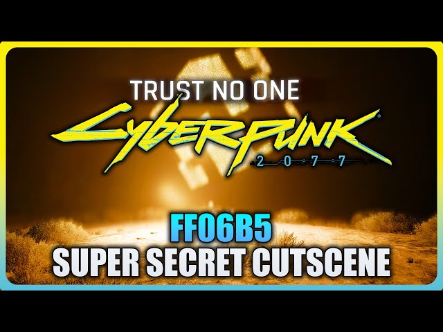 Cyberpunk 2077 - Super Secret Cutscene Easter Egg (FF06B5 Mystery)