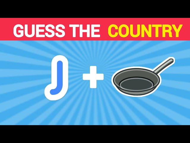 Can You Guess the Country by Emoji? 🚩🌎 | Country Quiz