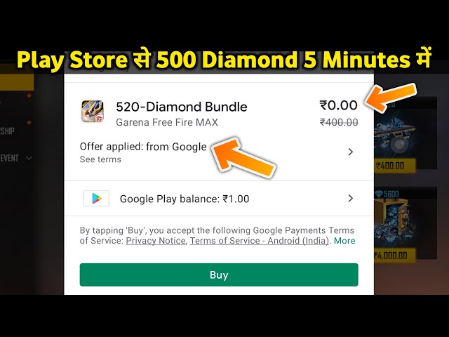 I Got Free 500 Diamond in 5 Minutes without redeem code without Paytm With @AbhinavGamings