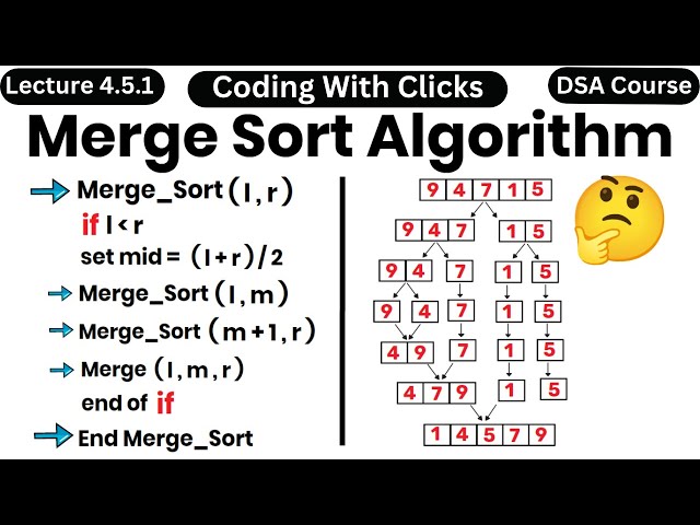 Merge Sort | Merge sort algorithm | Merge sort in data structure | Merge sort in daa