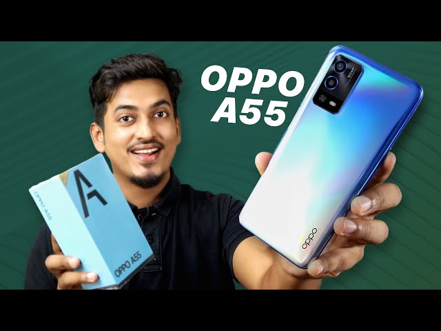 OPPO A55 - Premium 3D Curved Design, 50MP Camera, 5000 mAh, 16MP Selfie, Amazing Bank Offers!😍