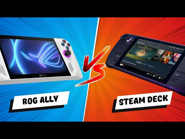 ASUS ROG ALLY vs Steam Deck: detaillierter Vergleich - welcher Handheld ist für euch geeignet