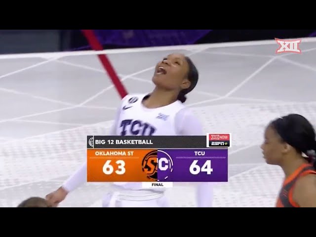 Oklahoma State vs TCU Women's Basketball Highlights