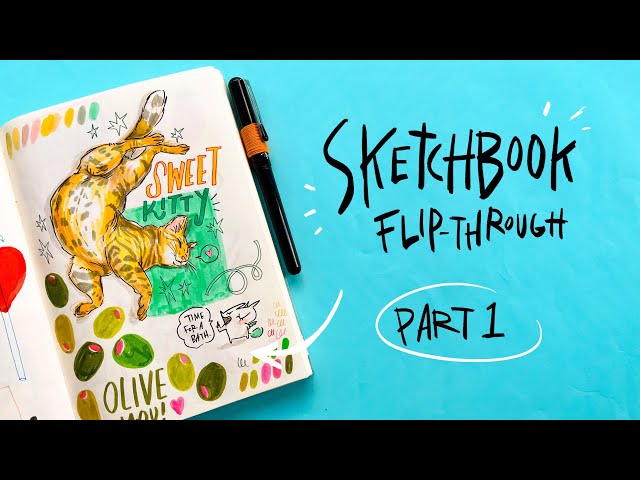 Midori sketchbook flip through part 1