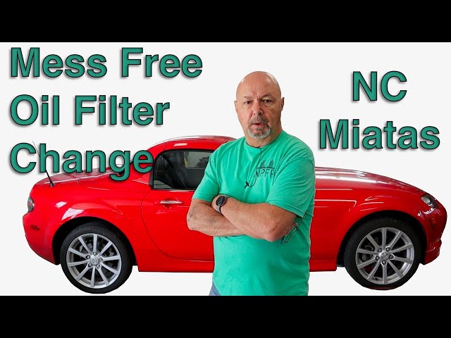 Keep frame clean when changing oil! #Oil change #Miata, #Filter