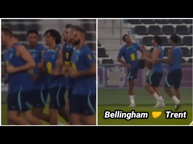 Trent making best friends with Bellingham while away with England