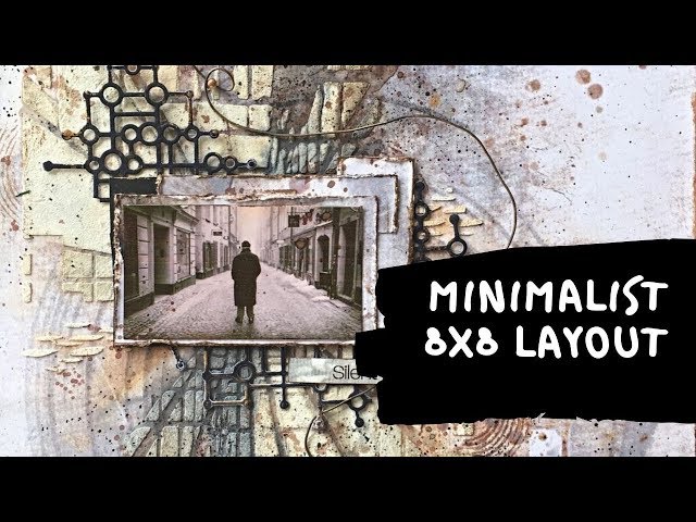 8x8 layout || minimalist scrapbooking with Maremi Small Art products