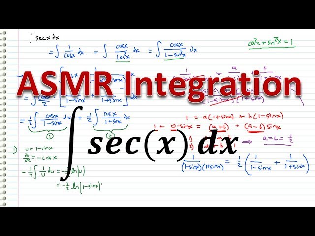 ASMR - The Brutal Integral of sec(x) - Bedtime Integration