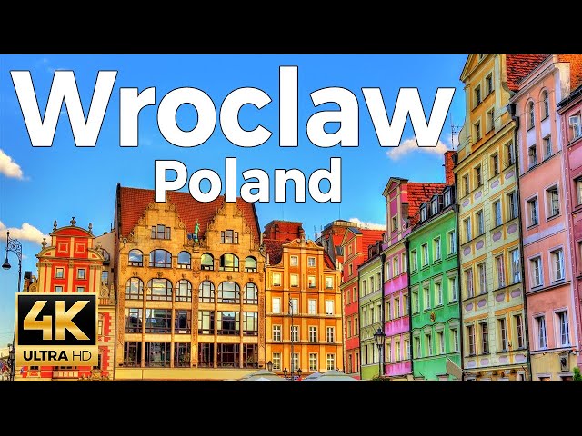 Wroclaw, Poland Walking Tour (4k Ultra HD 60 fps) - With Captions
