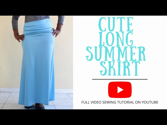 Cute Long Summer Skirt Tutorial